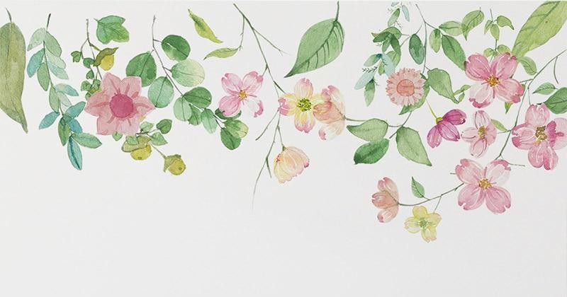 Tender Aquarelle Flowers