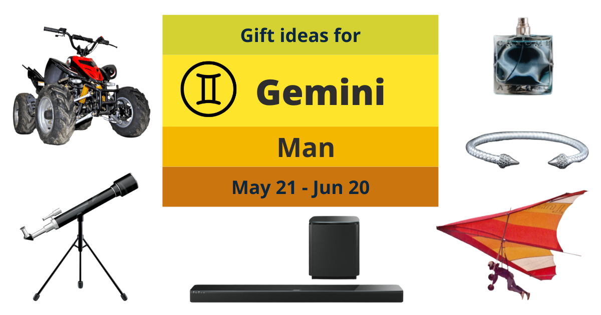 Birthday gifts for Gemini man