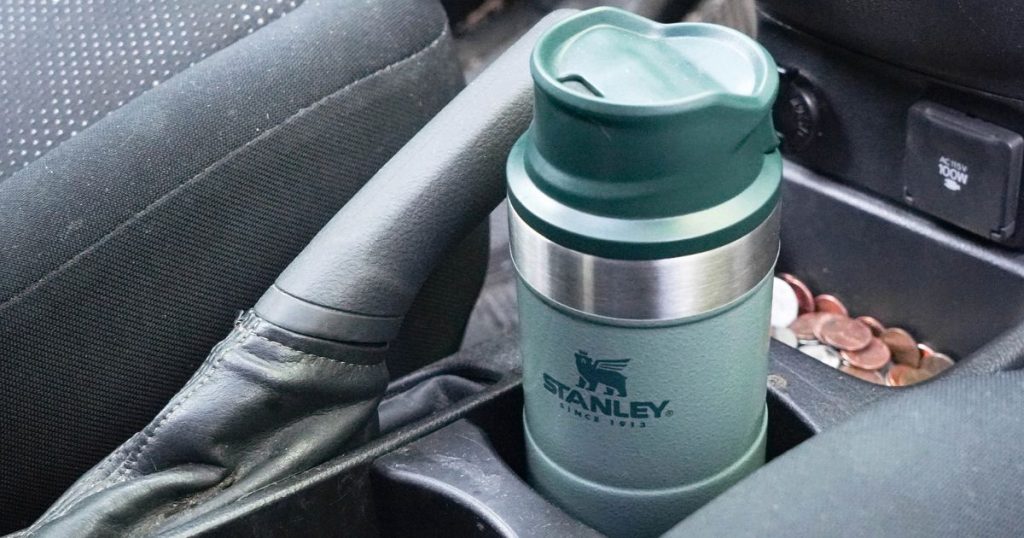 An insulated cup to fit the cup holder